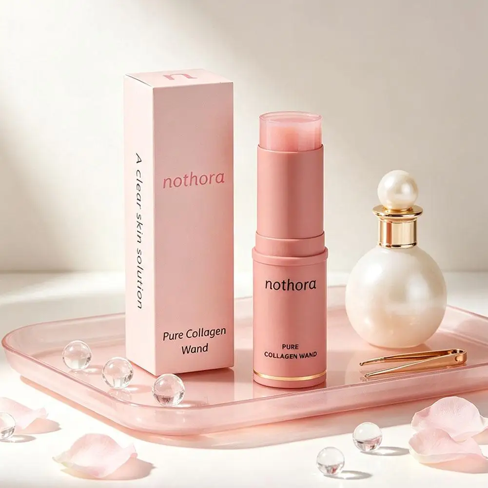 Collagen Moisturizing Wrinkle Bounce Multi Balm Stick,Natural Nude Makeup Skincare Stick,Firming Lift Brighten Facial Dull Cream