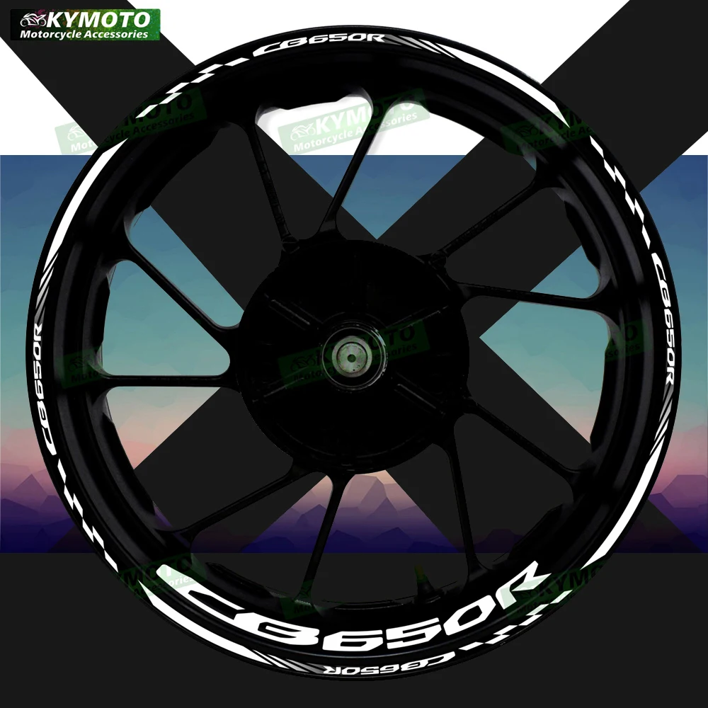 

Для Honda CB650R CB 650R аксессуары для мотоциклов 17-дюймовые наклейки на передние и задние колеса обтекатель светоотражающие наклейки на обод украшения