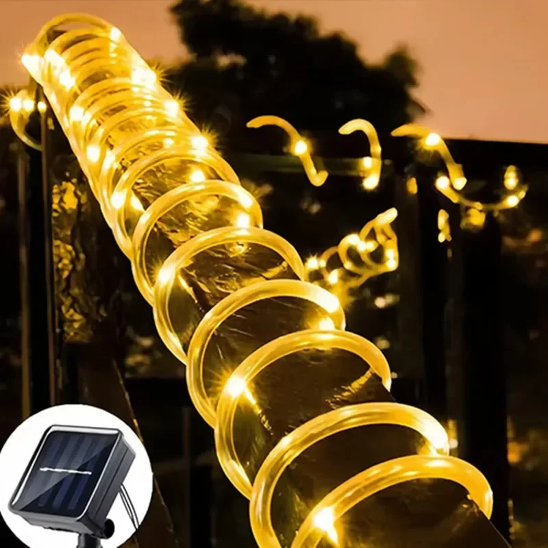 Solar String Lights Outdoor - Waterproof LED Fairy Lights for Garden, Wedding & Christmas Decoration