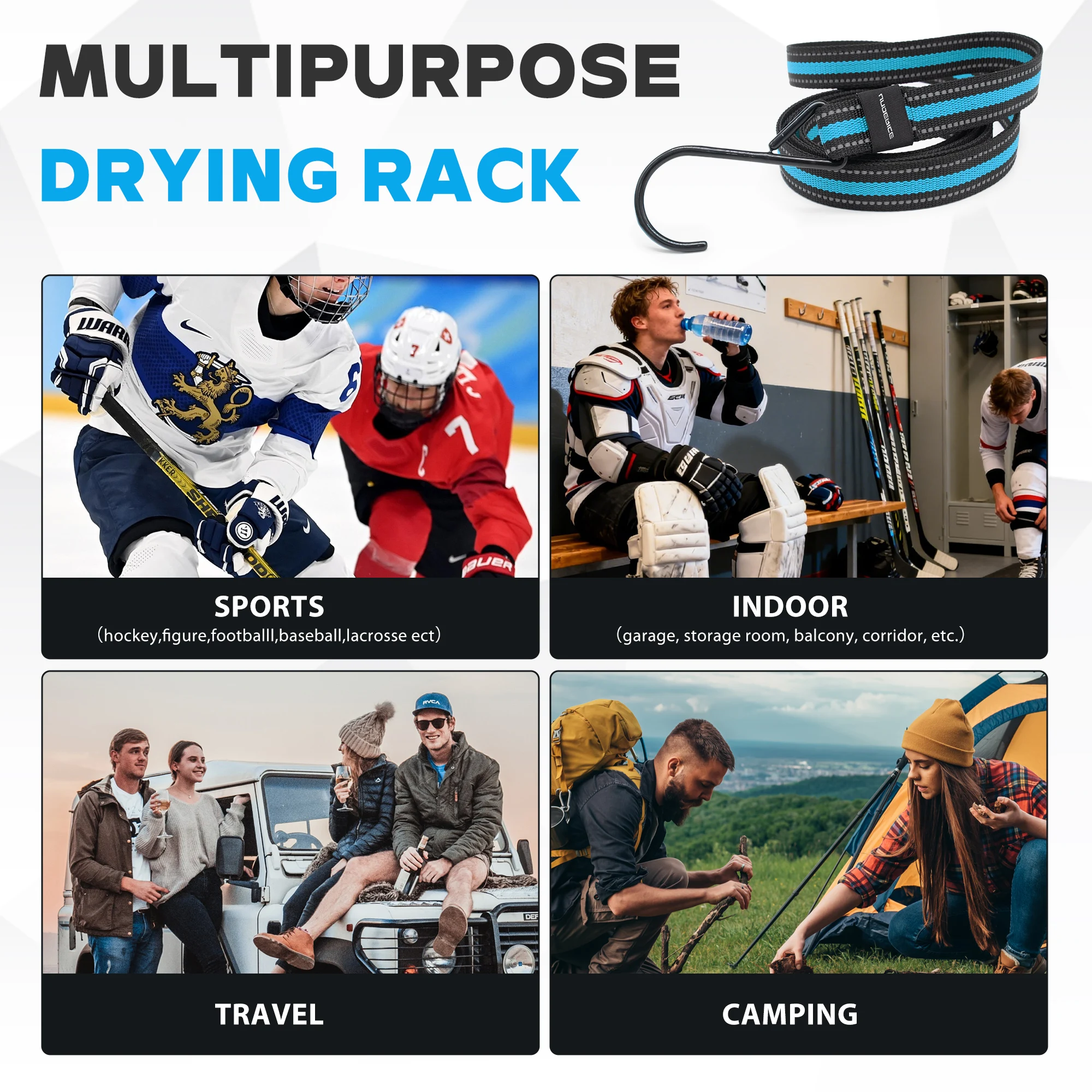 Baseball Gear Hook Hanger Hock - Sports Equipment Drying Rack 评论和价格