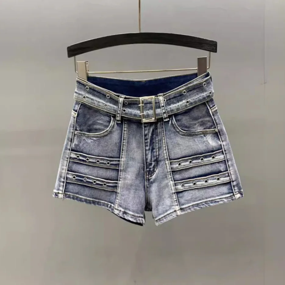 [zoci] High Waisted Denim Shorts Women Summer Slim Fit Sexy Hot Pants Hot Girls