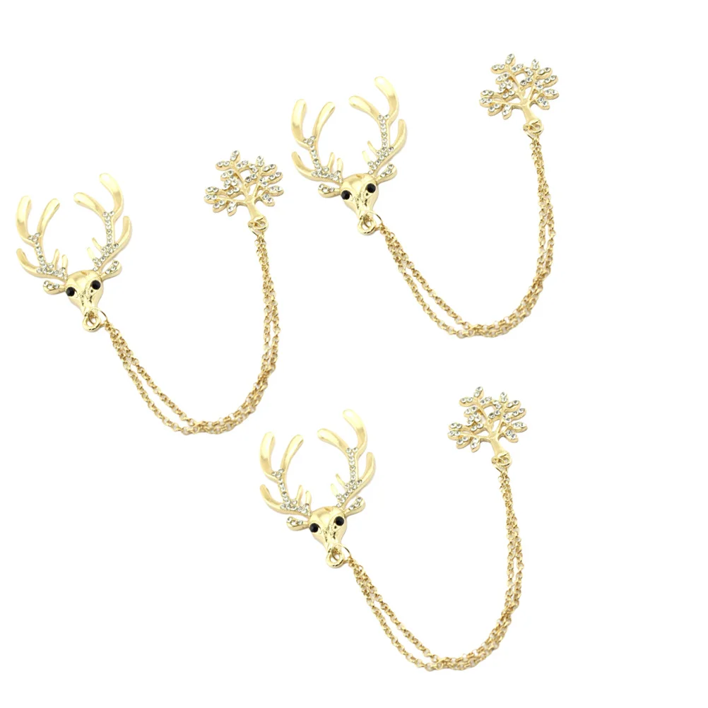 

3Pcs Flowing Tassel Decor for Phone Shell Sticking Decoration Fashionable Unique Design Golden DIY Accessories