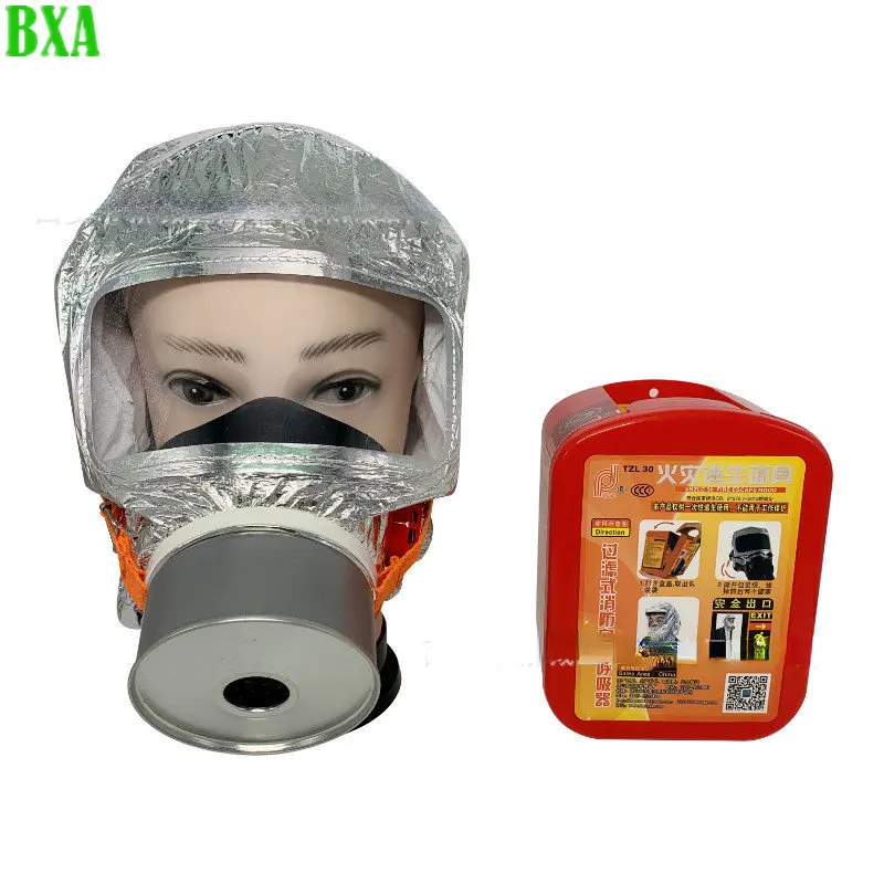 New Fire Escape Mask Hotel Vapor Smoke TZL30 Face Gas Cover Breathing Face-protector Filtering Self-rescue Full Head Respirator