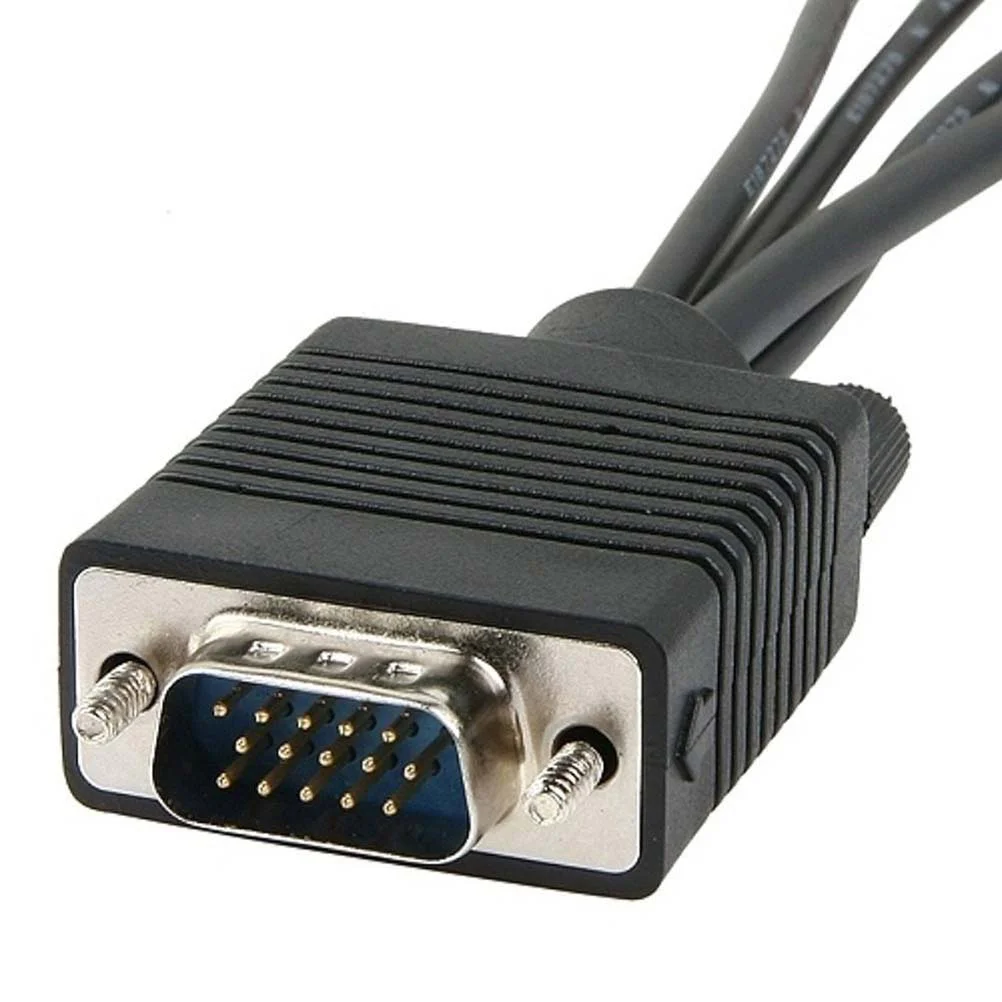 Praktyczny Adapter przydatny VGA SVGA do S-Video RCA AV Adapter konwerter kabel