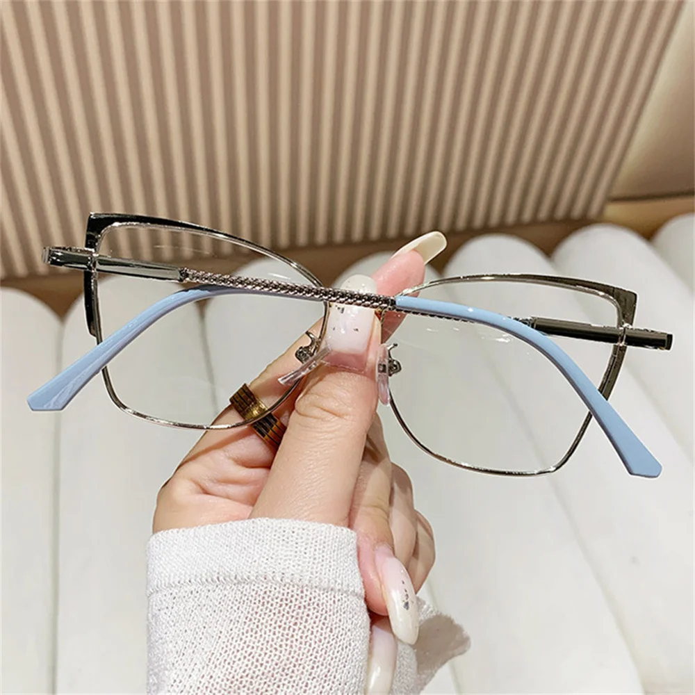 Vintage-Brille, Farbwechsel, Brillen, Metallrahmen, Brillen, modische Brillen, Brillen für die Bildschirmzeit – Detail 11