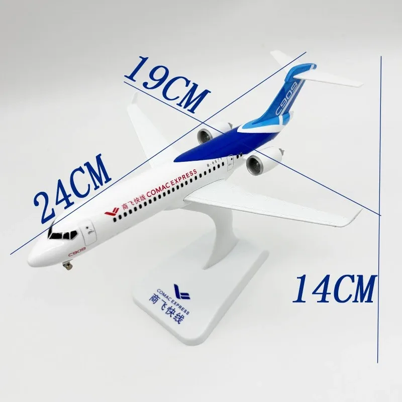24 CM Legering Vliegtuigen c909 Comac EXPRESS Model Vliegtuigen Statische miniatuur vliegtuig Speelgoed vliegtuigen kinderen voor jongens Home Decor Verzameld