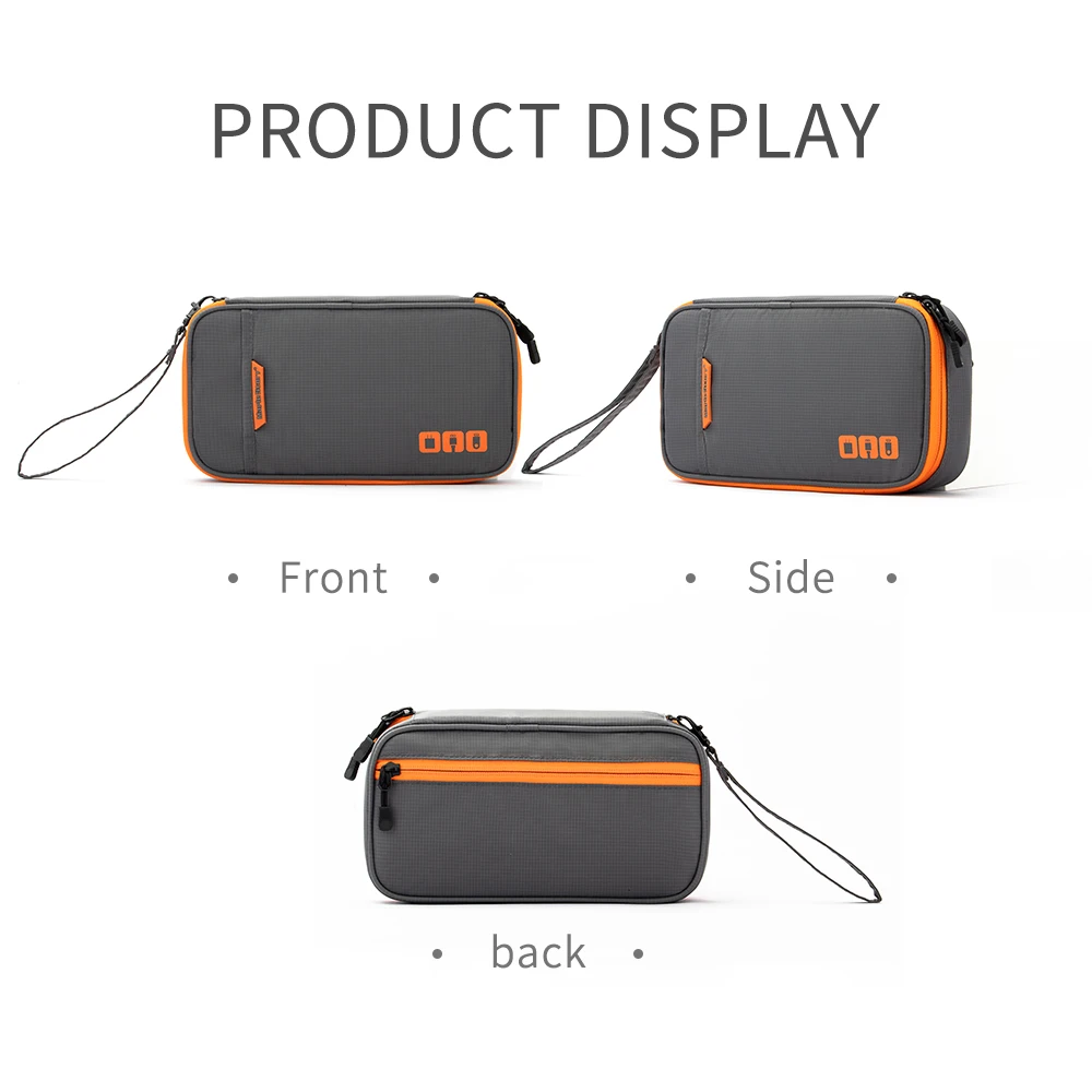 Portable Electronic Organizer Bag - Cable Storage Case with Multiple Compartments for Travel, Gadgets, Charger, USB, Power Bank