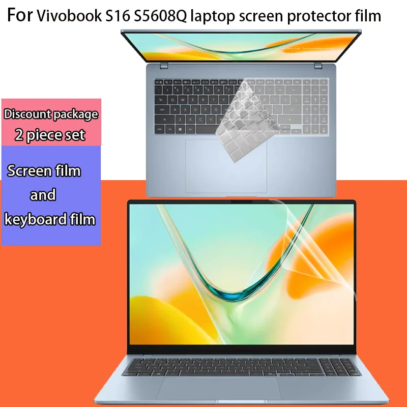 

For ASUS Vivobook S16 S5608Q 2026 screen protector film 16-inch 16:10 computer keyboard film laptop anti-reflective privacy film