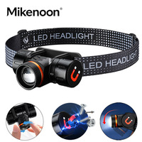 Powerful Headlamp Headlight LED Head Zoom Rotation Type-C Rechargeable Head lamp Front Led Head For Camping Working Hunting