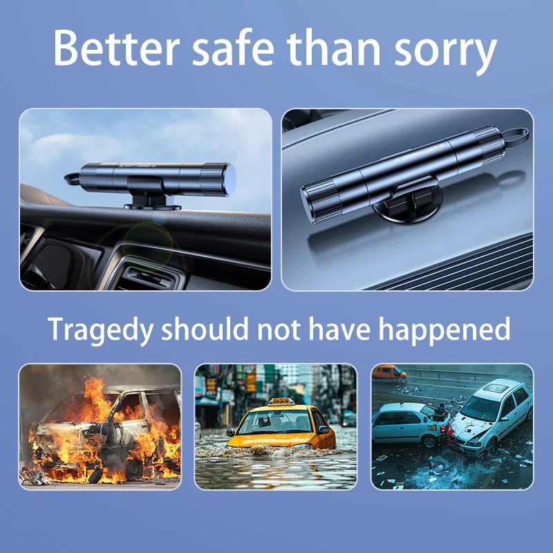 Auto Safety Rescue Hammer Car Window Breaker with Seat Belt Cutter Emergency Rescue Tool Compact Portable Car Safety Equipment view 5