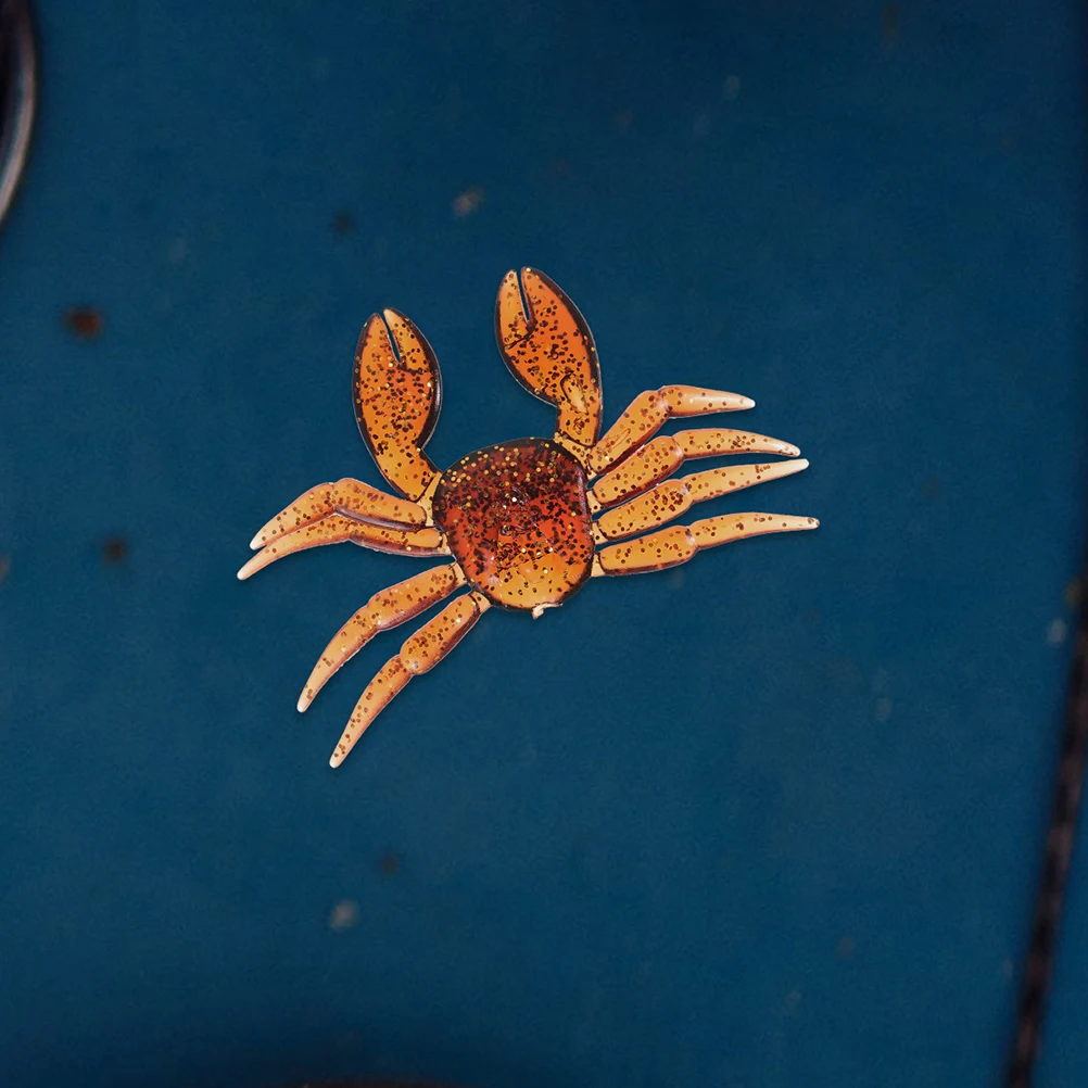 

6 Pcs Simulation Crab Bait Soft Plastic Baits Traps Fake Fishing Artificial Portable Lure Simulated