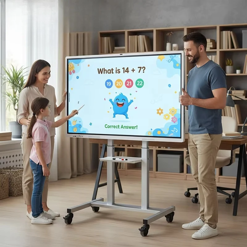 Suitable for home learning, 4K UHD zero-gap splicing, supports Wi-Fi 6 network sharing,
