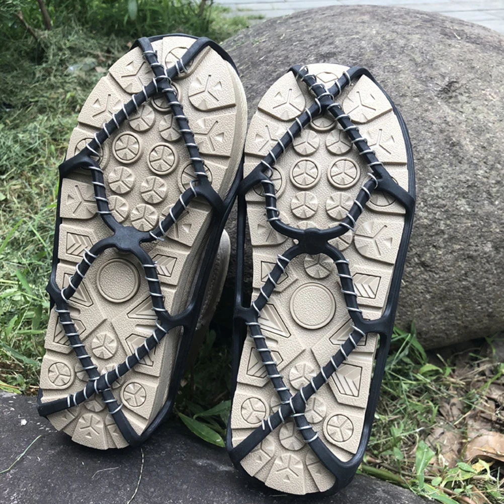 

Shoe Cover Non-slip Covers Climbing Crampons Shoes Anti-S Mountaineering Black