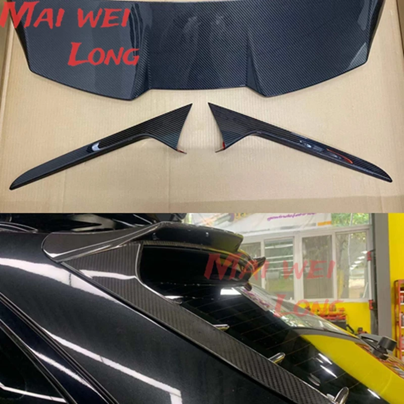 

A6 Avant Real Carbon Fiber Car Rear Wing Trunk Lip Spoilers For Audi A6 Allroad S6 A6 C8 RS6 2020+