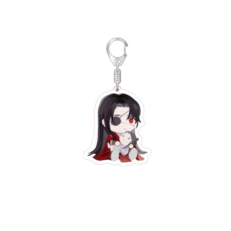 6CM Anime Tian Guan Ci Fu Keychain Man Heaven Officials Blessing Key Chain Key Ring For Fans Friends Men Jewelry Gifts