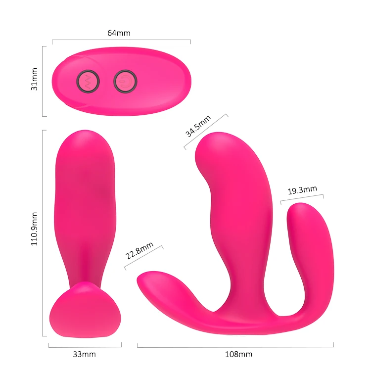 Vibrador Invisible 3 en 1 con Control remoto para mujer, estimulador Anal y vaginal del punto G del clítoris, juguete erótico, consolador, Juguetes sexuales