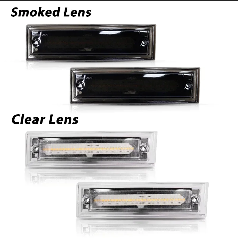 For GMC Suburban Pickup Jimmy For Chevrolet Suburban Pickup Blazer Car LED Front Side Marker Turn Signal Lights Parking Lights