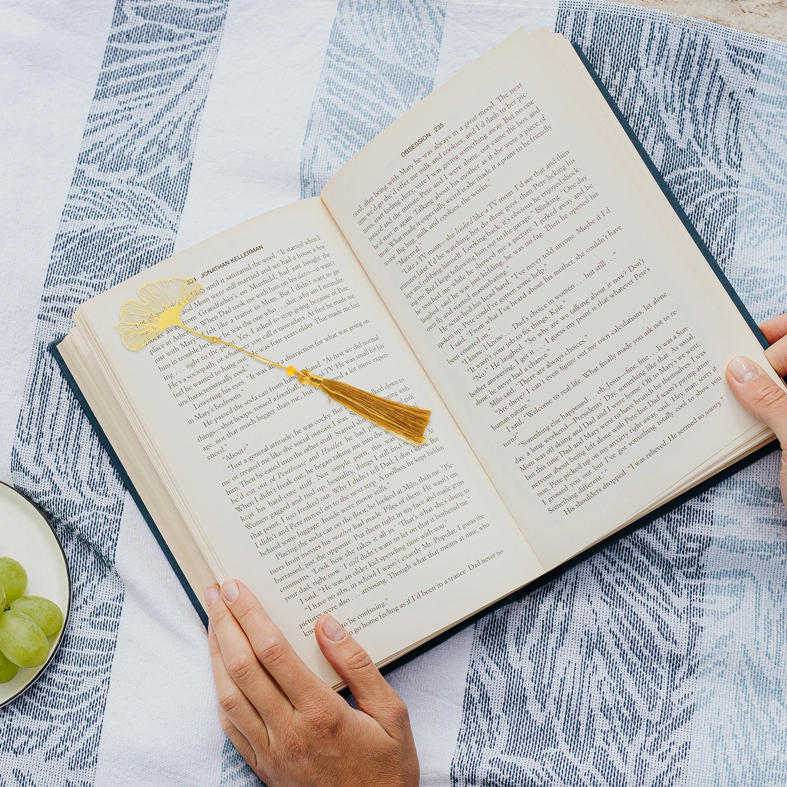 

Brass Vintage Bookmark Premium Metal Book Markers For Readers Ginkgo Leaf Design Gifts Creative Stationery Decor Golden