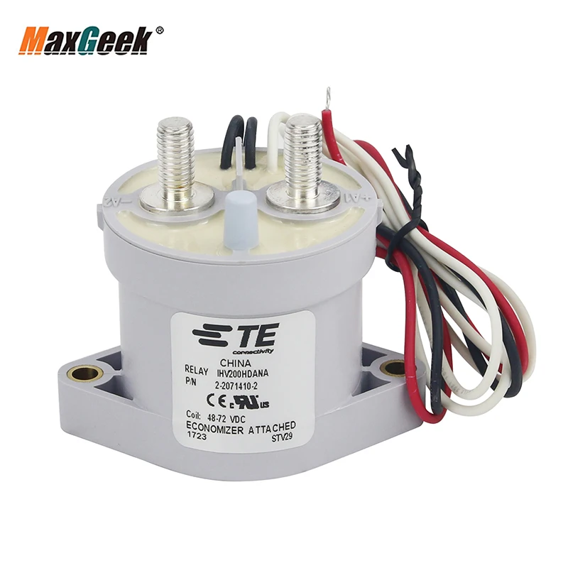 

Maxgeek 2-2071410-2 IHV200HDANA DC Relay Contactor (Replaces EV200ADANA) 48-72VDC Original Quality For TE