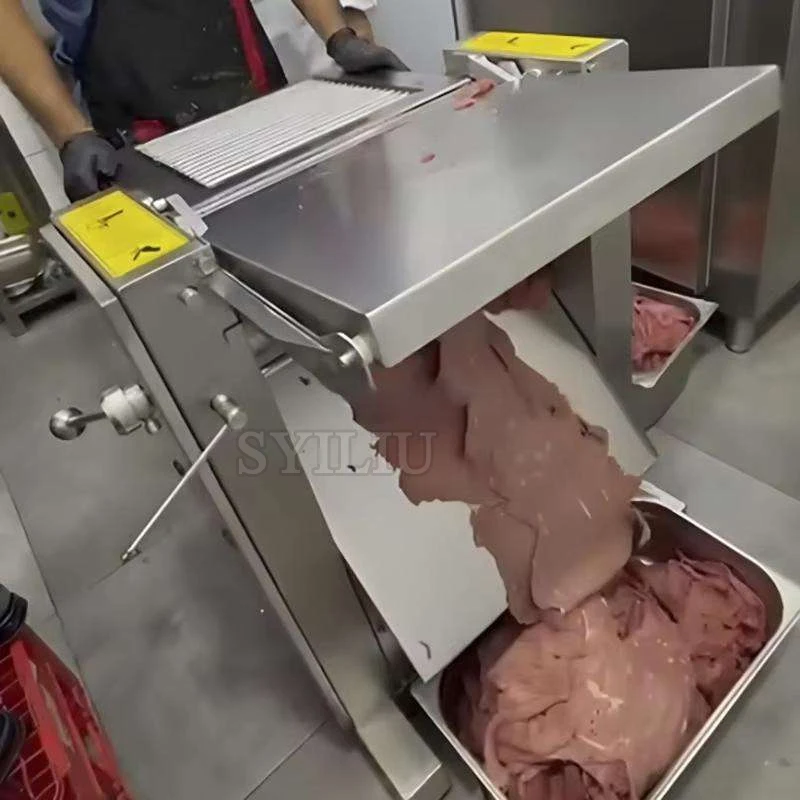Máquina de Alta Eficiencia para Despellejar y Cortar Carne de Cordero, Venison, Cerdo, Res y Cordero, y para Rebanar Rollos de Carne