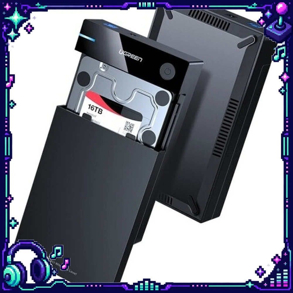 UGREEN 60736 3.5 Inch HDD Enclosure USB 3.0 Type C 5Gbps External Hard Drive Case for Desktop PC