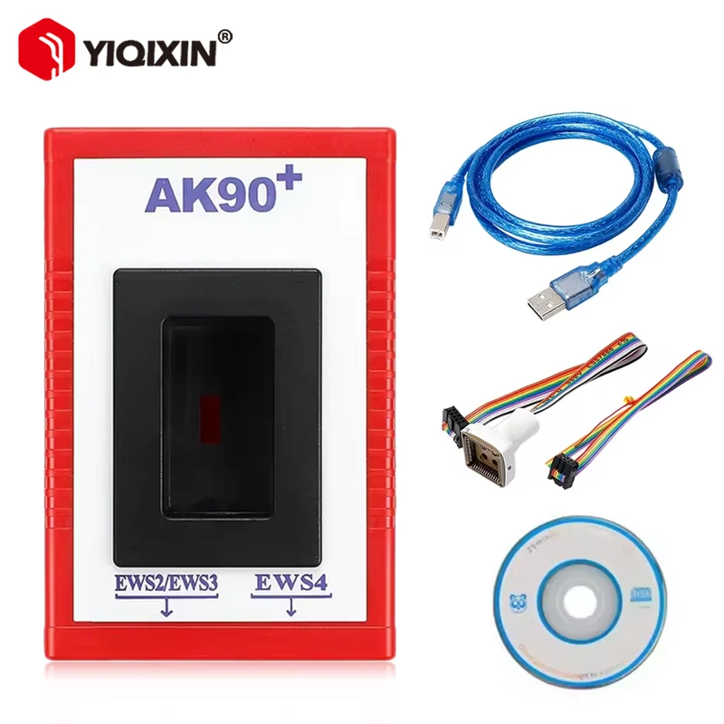 For BMW OBD2 Automatic Key Programmer V3.19 Version AK90+ Code Reader For BMW EWS 2.2 3.3 4.4 CAS System 1995-2009 Windows XP