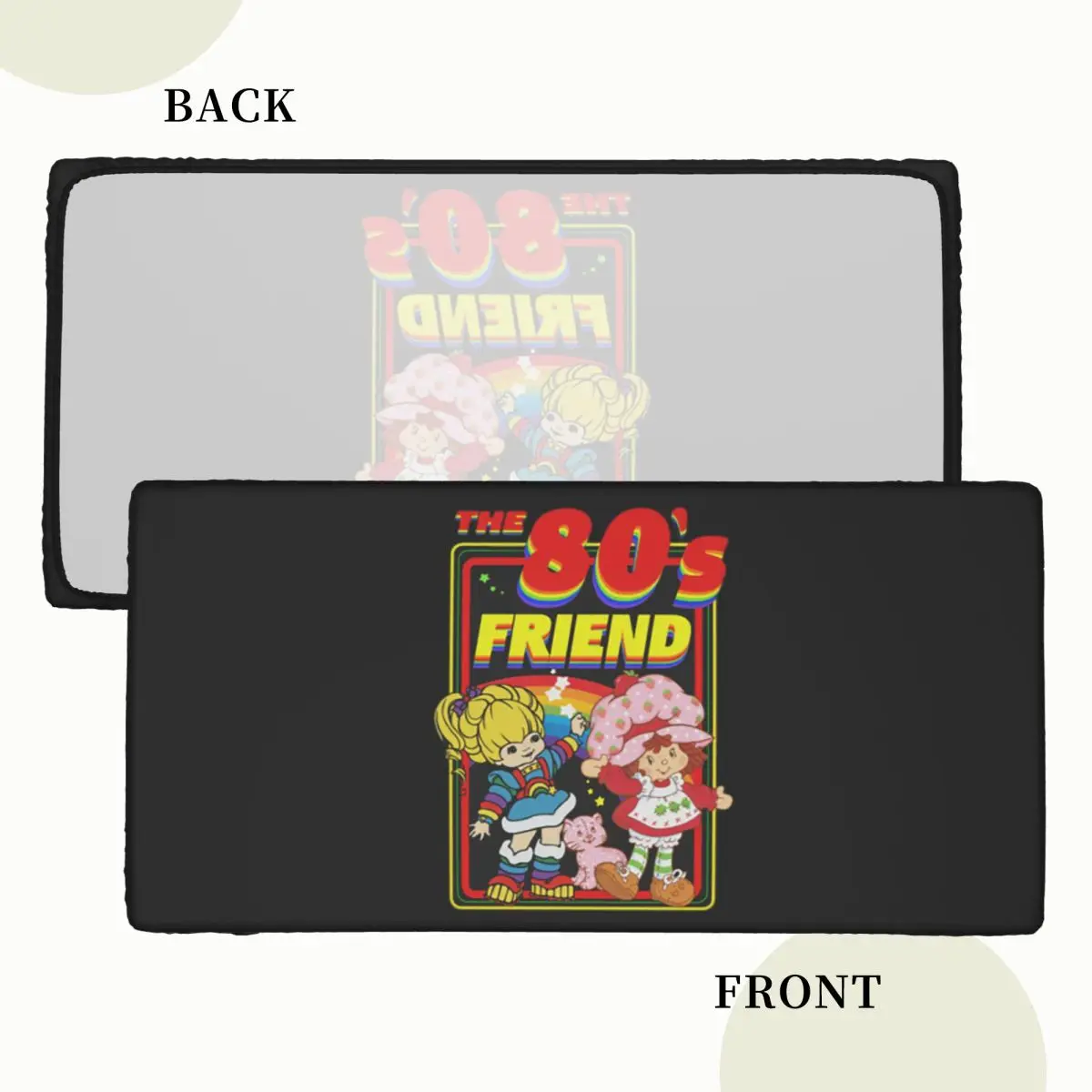 Rainbow Brite - The 80s Friend For Christmas Rectangular Tablecloth Waterproof Table Cover for Dining Events Table Cloth