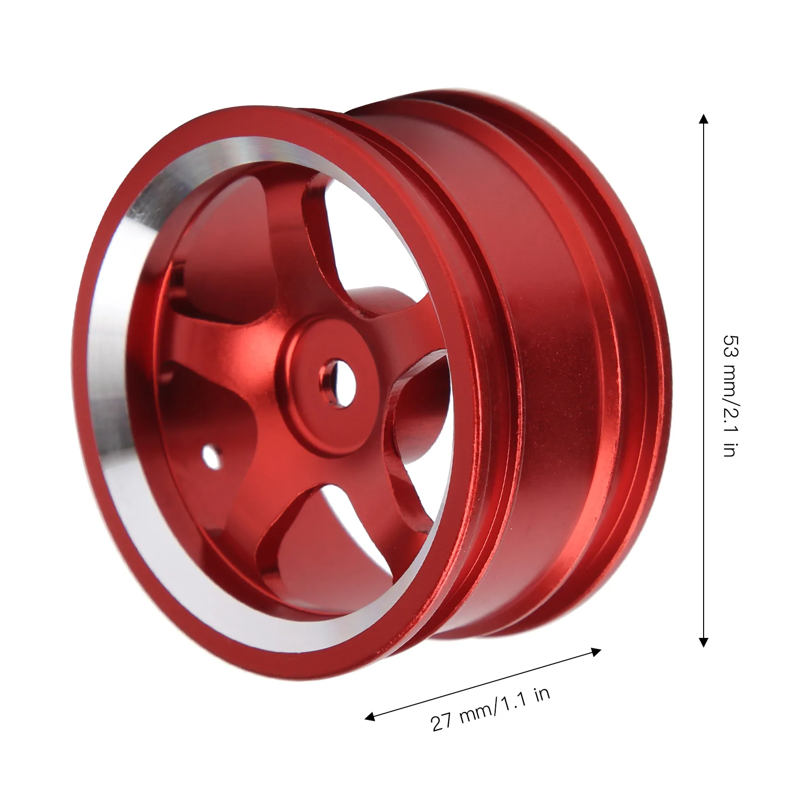 4 Uds. Bujes de rueda de aleación de aluminio RC con conector para piezas de mejora de orugas MN86 1/12 RC