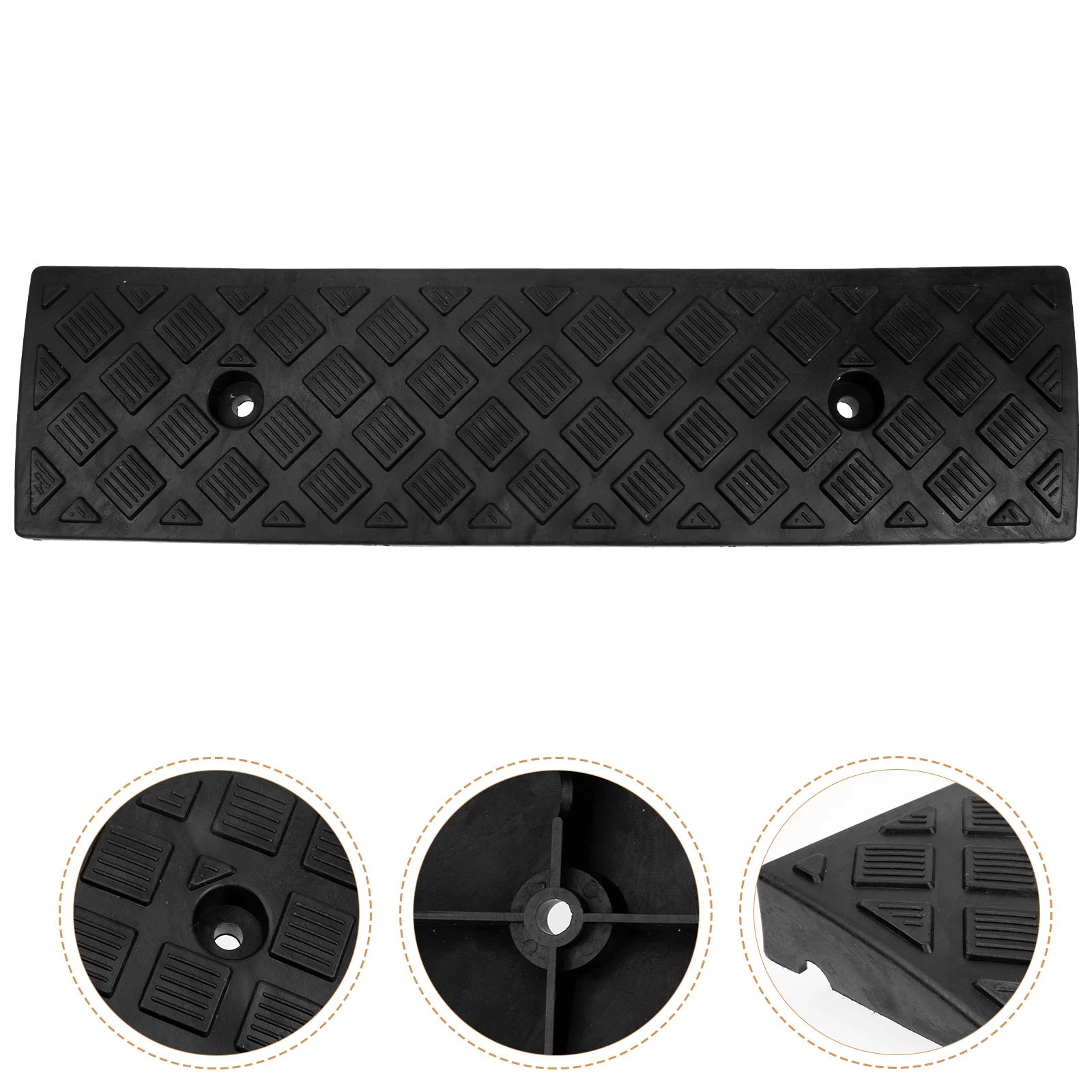 

Car Sill Mat 3cm High Yellow Curb Ramp for Home Car Driveway Garage Loading Dock Shed Entrance Rubber Plastic Motorcycle Slope