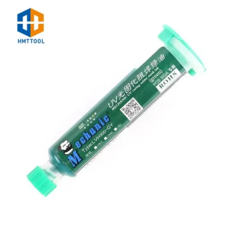 

10CC MECHANIC UVH900 Cured Solder Mask Ink Green/black/blue/red/yellow/white PCB BGA Coating Anti-corrosion Repair Flux