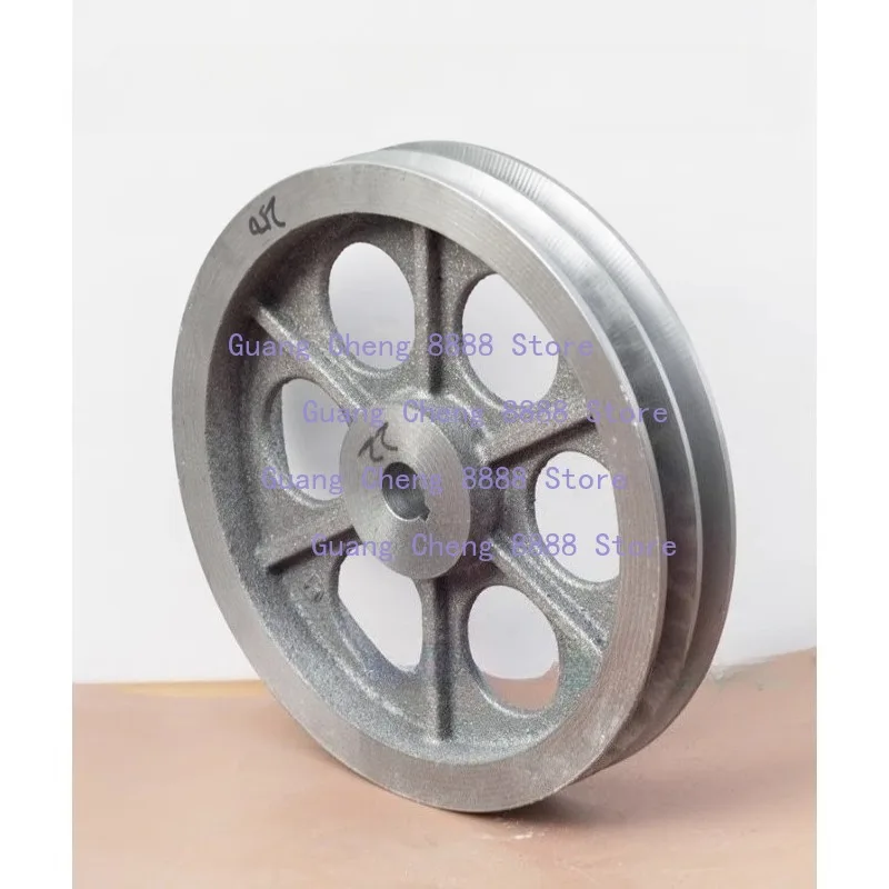 B2-250 Triangular belt wheel Type B double groove outside diameter 250mm cast iron motor belt disk motor accessories
