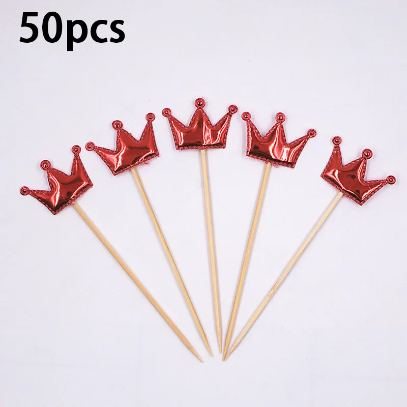 50 Stück Einweg-Bambusstäbchen für Geburtstagskuchen, Dekoration, Party, Hochzeit, Dekorationen, Tisch, Gemüse und Obststäbchen – Detail 22