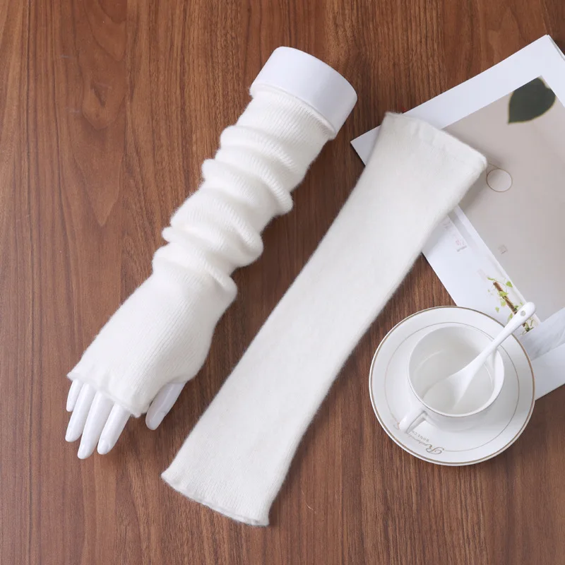 

Зимние варежки, высококачественные теплые перчатки без пальцев, теплые длинные перчатки до локтя для подарков, домашнего использования, офиса