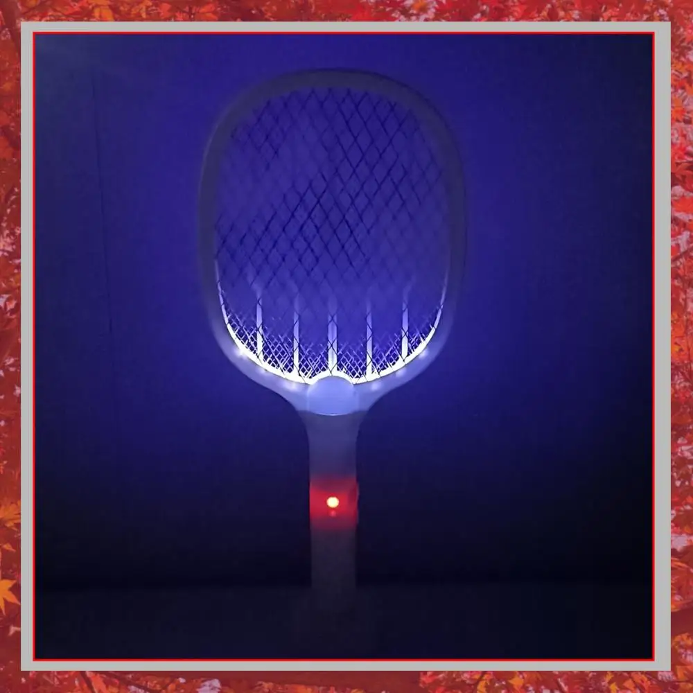 Powerful Electric Mosquito Swatter Handheld Fly Killer Bat Rechargeable Bug Zapper with UV Light Trap for Living Room Office