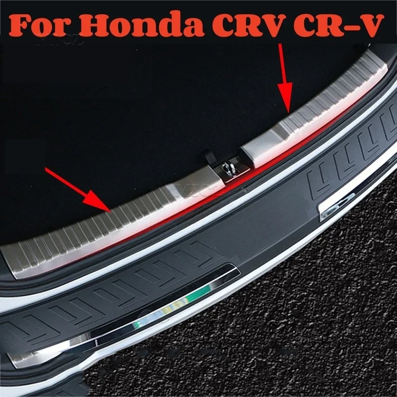 

Для Honda CRV CR-V автомобильные задние панели из нержавеющей стали, задний бампер, багажник, крыло, накладка на порог, защитные чехлы, отделка 2014 2015 2016