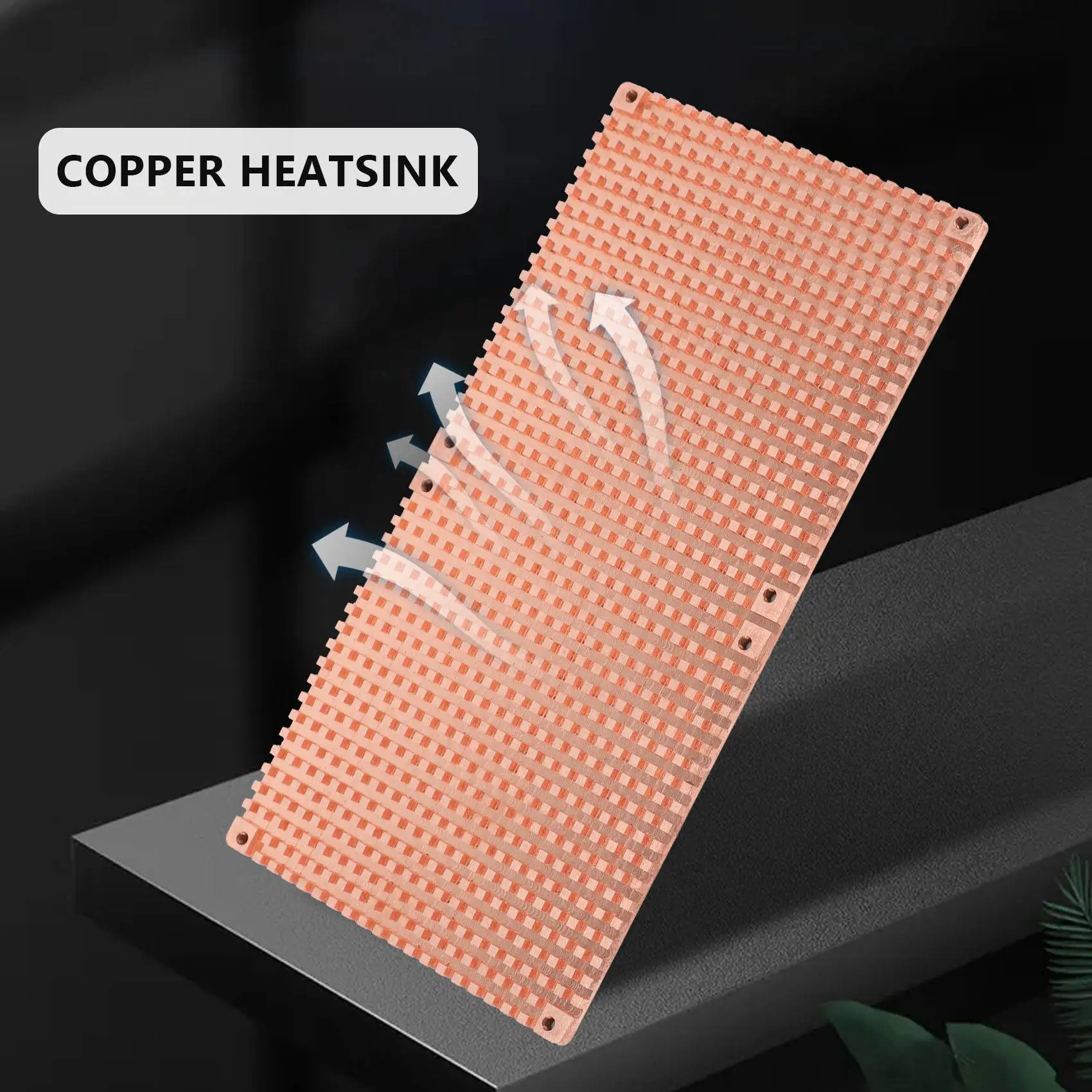 N35R_DU for RTX 3060 3080 Backplane Copper Heat Sink Radiator 90X180MM(4mm)