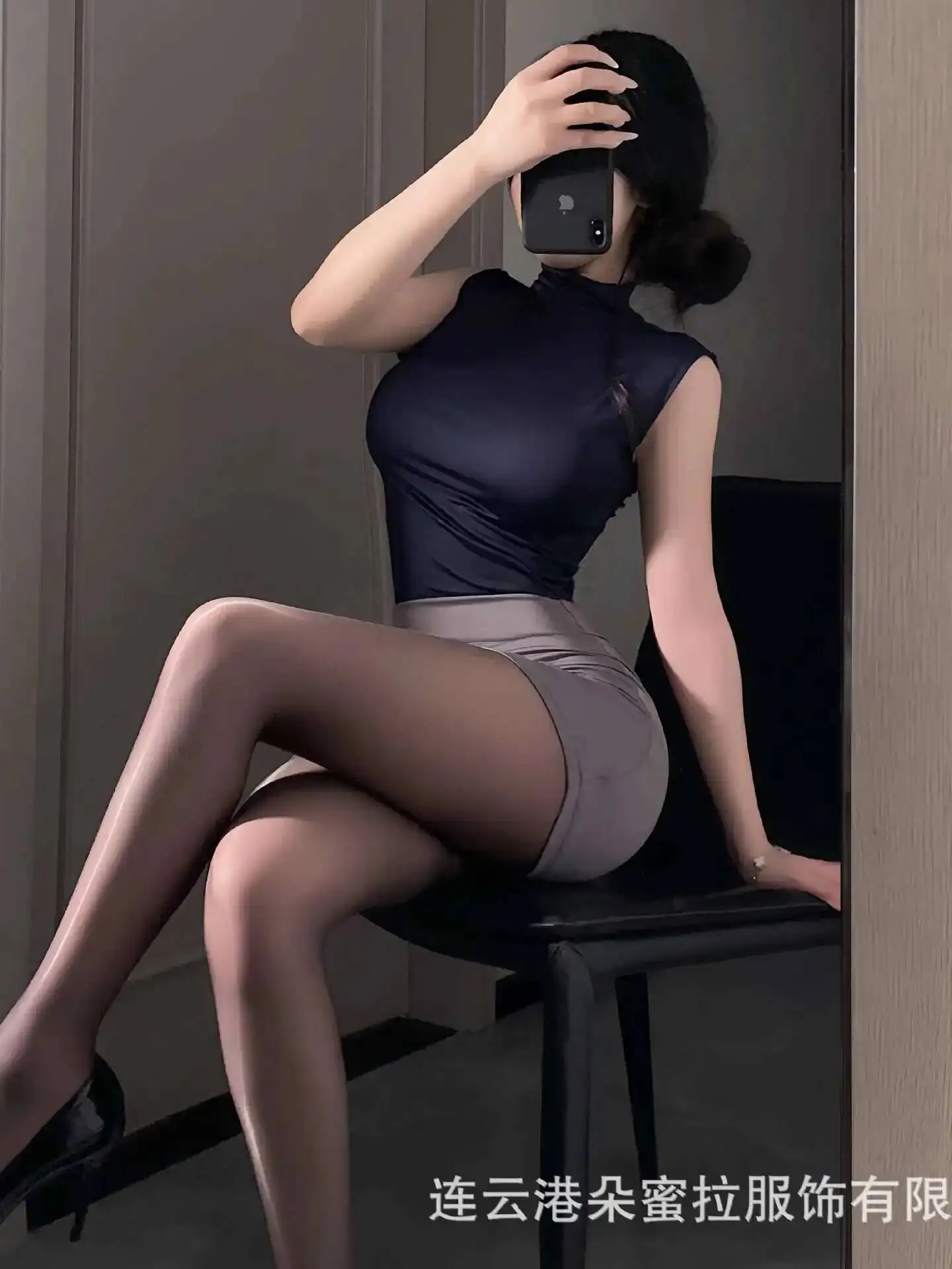 달콤한 스커트 세트 OL 섹시한 순수한 욕망 스타일 비서 가방 엉덩이 투피스 스커트 세트 항공 승무원 유니폼 나이트 클럽 WQW6