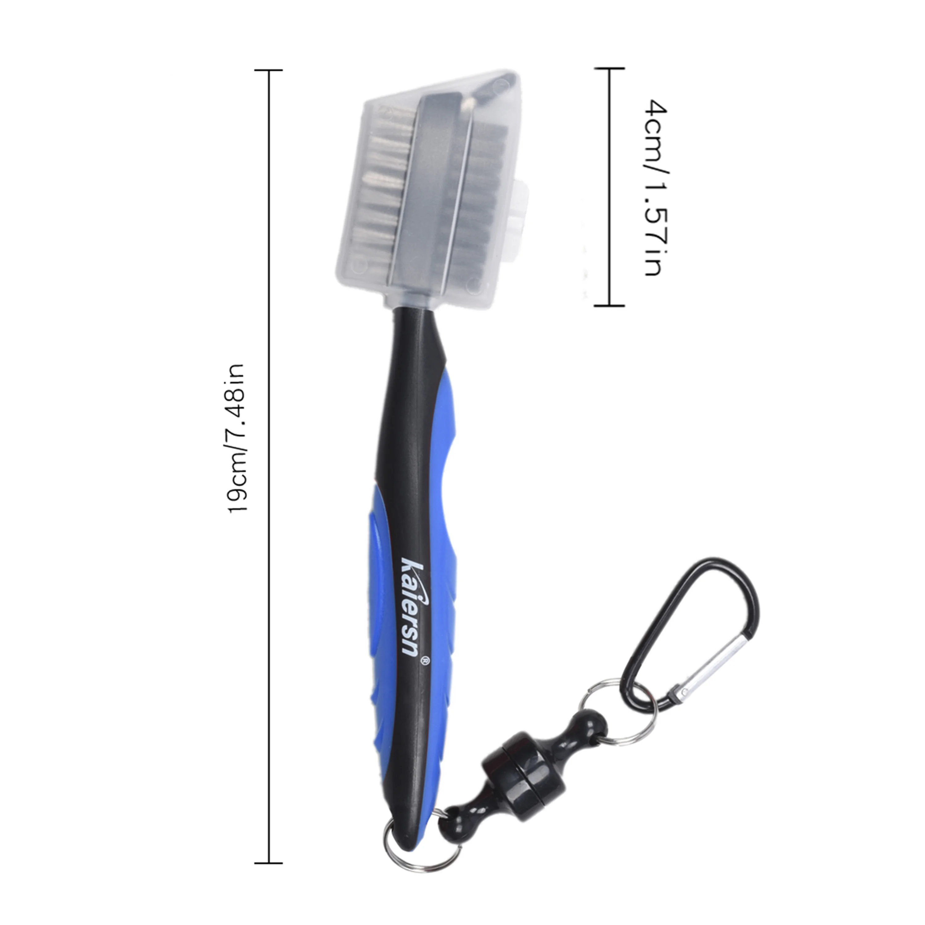 Kaiersn Golf Club Brush Groove Cleaner Połączenie magnetyczne Aluminiowy karabińczyk Lekki Stylowy Łatwe mocowanie do torby golfowej ﻿ — zdjęcie 7
