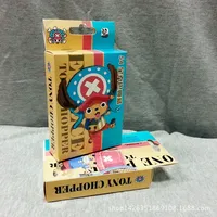 One Piece Tony Tony Chopper 54pcs cards Anime Piece cartoon Cosplay Board Game Cards wanted luffy Hardcover poker toy gift