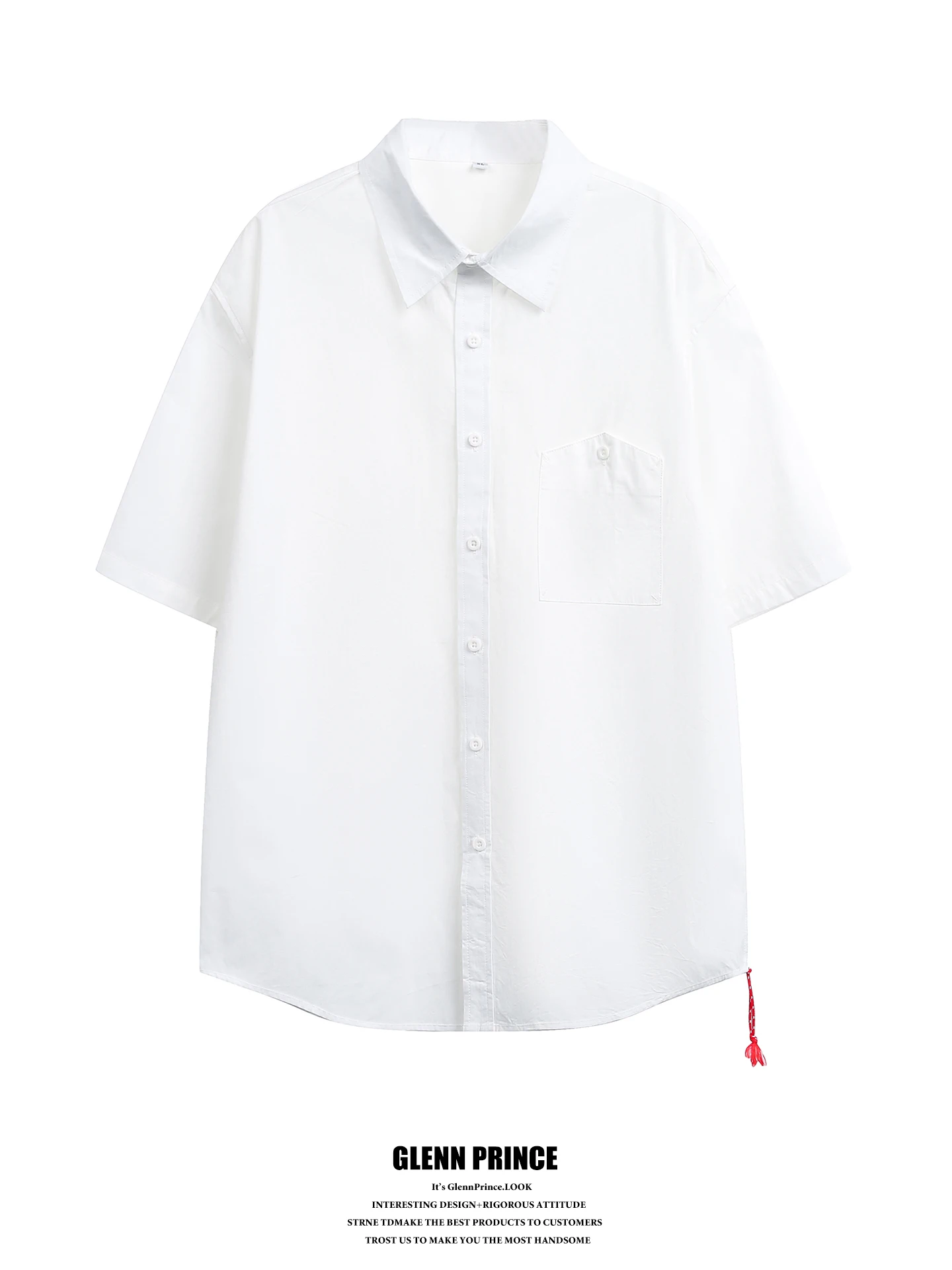 

GPstudio Japanese Style Basic Pure Cotton Short Sleeve Men's Shirt Summer New Lazy Hong Kong Style Breathable Casual Shirt