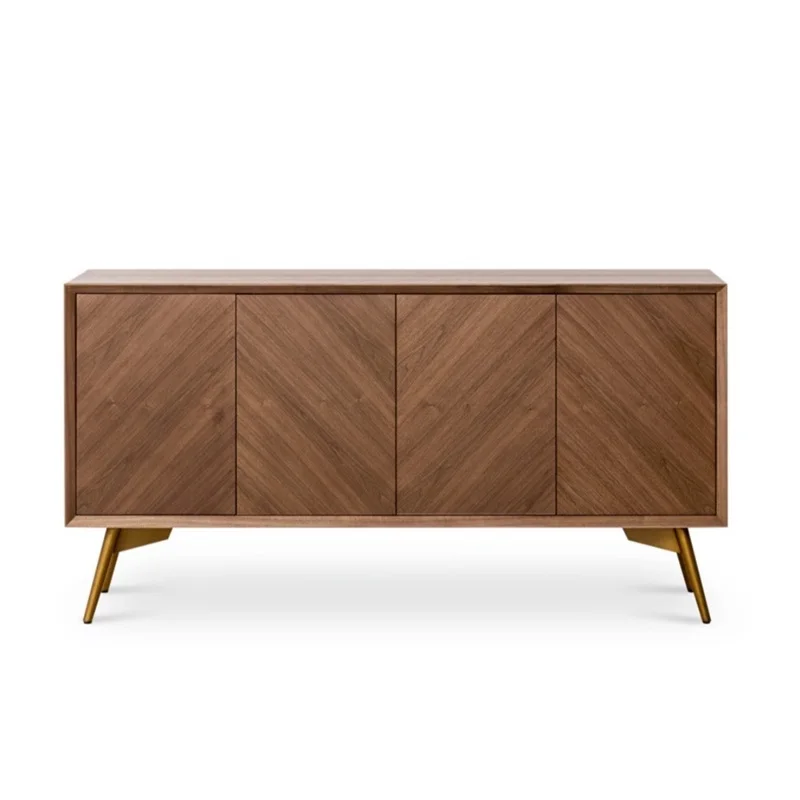 

Modern Nordic Style Solid Wood Storage Cabinet Simple Design Foldable Living Room and Kitchen Furniture with Entry Application