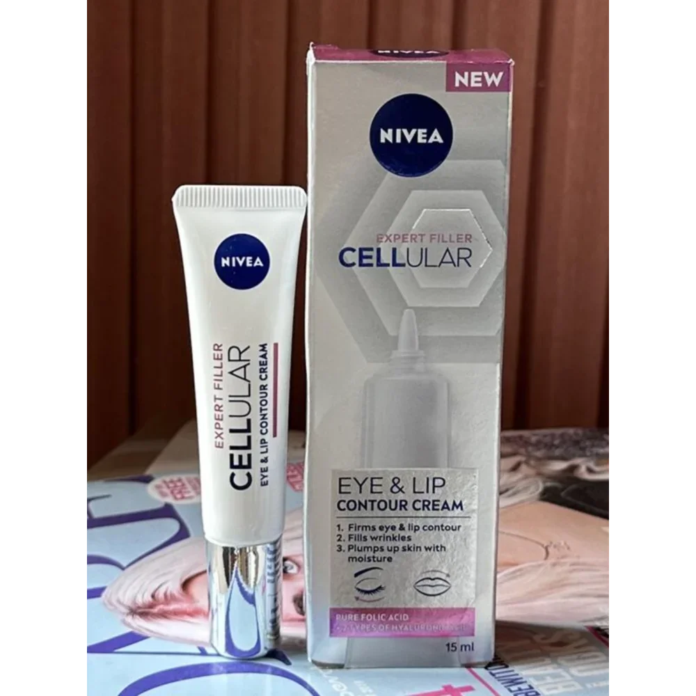 NIVEA Hyaluron Cellular Firming Cell Renewal Anti-age Eye Cream 15ml Anti-wrinkle Moisturizing Nourishing Repairing Skin Care