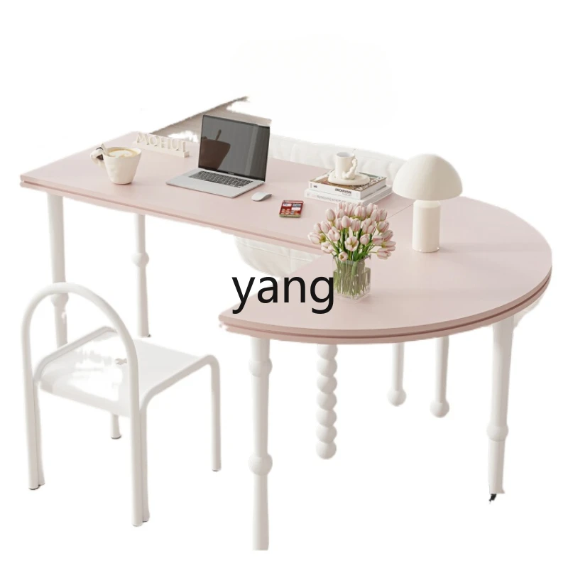 

Yjq Restaurant Dining Table Rectangular Painting Table Semicircle Art Dopamine Furniture