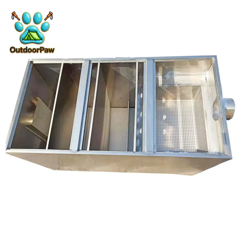 Grease trap Buried oil-water separator Kitchen Catering commercial 304 stainless steel car wash three-stage sedimentation tank