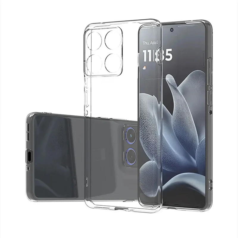 حافظة لهاتف موتورولا إيدج 70 Edge70 5G حافظة شفافة بسيطة ونحيفة وناعمة من البولي يوريثان الحراري لهاتف موتو X70 Air X70Air Fundas Capa #6