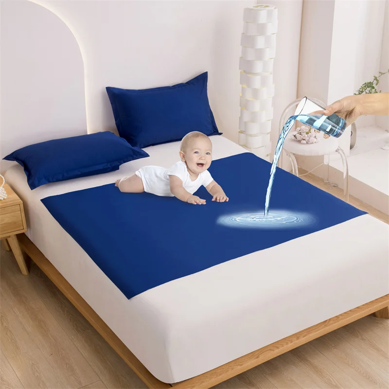 Washable Underpad Waterproof Incontinence Bed Pads 50x70cm/70x110/110x150cm/160x230cm/200x230/230x250cm/ for Women & Dog & Baby
