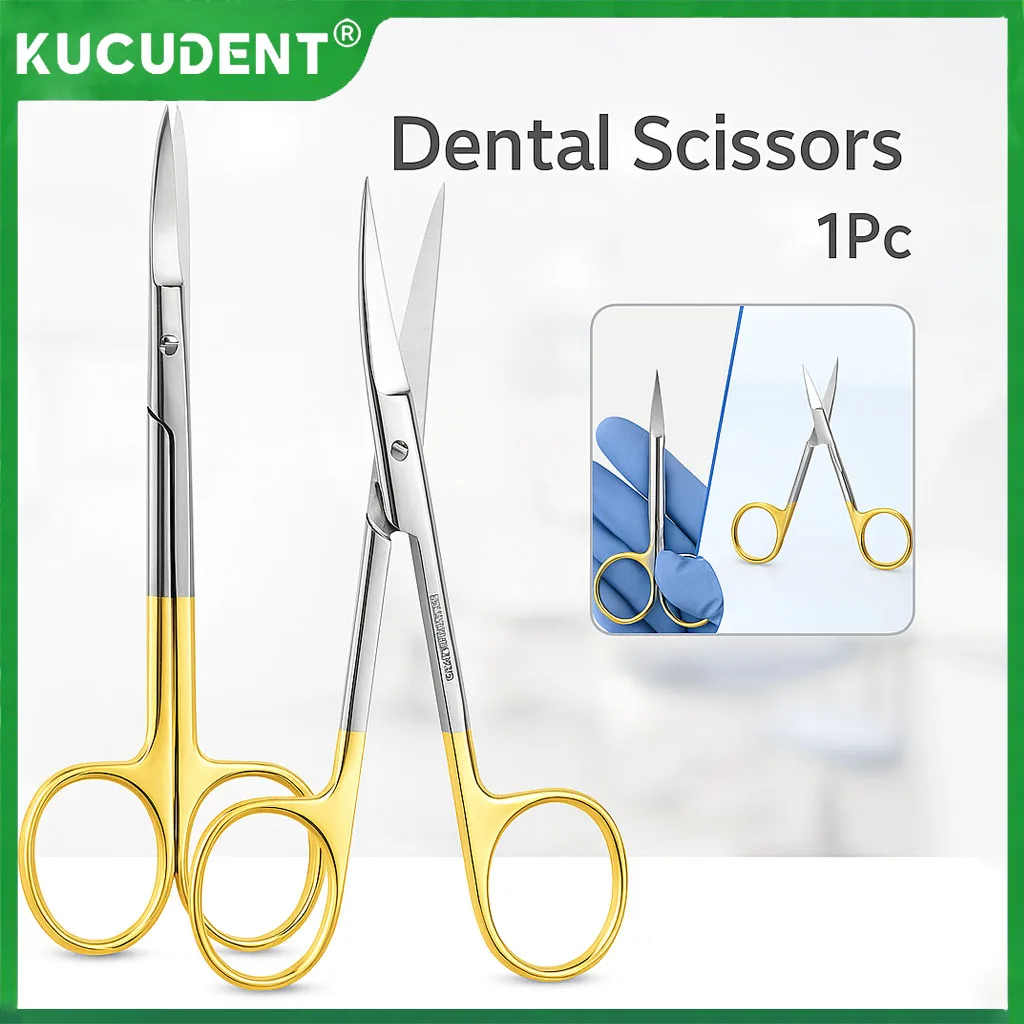 

1PC Stainless Steel Dental Surgical Scissors with Straight/ Curved Tips Forceps Pliers Odontología Dentistry Operating Tools