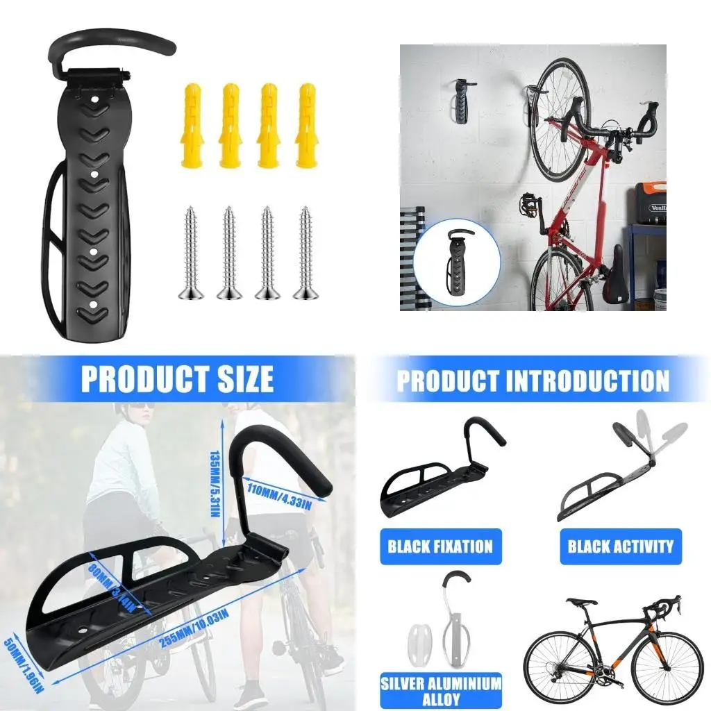 

R6FE Bicycles Wall Mount Rack Bike Support Stand Bracket Mountain Bike Rack Stands Storage Hanger Cycling Accessories