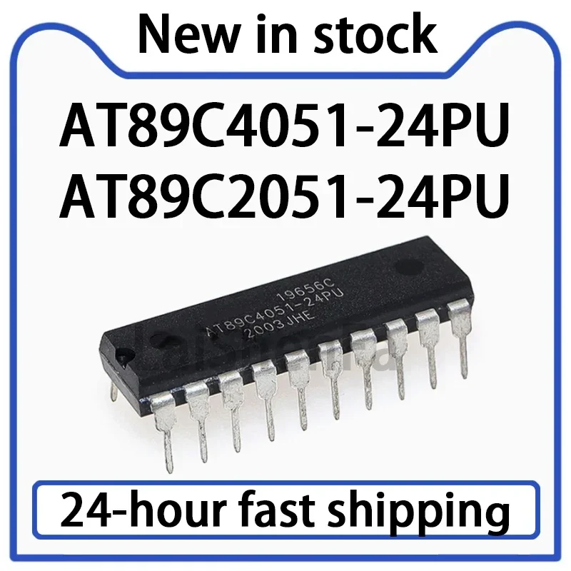 5PCS AT89C4051-24PU  AT89C2051-24PU Direct Insertion DIP-20 Microcontroller Chip Stock