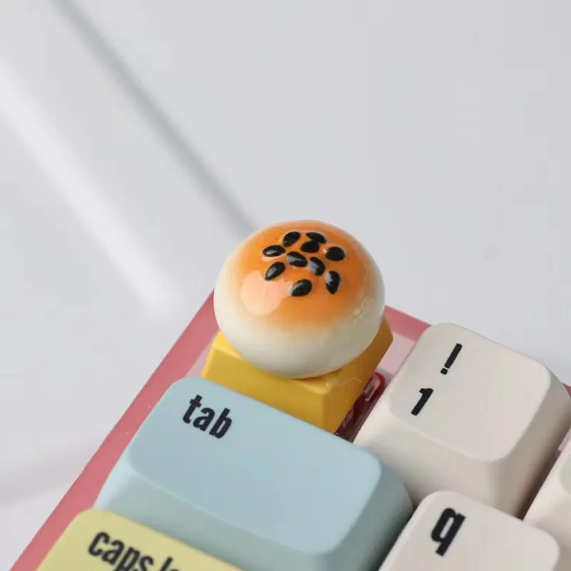 Creative Bread Donuts Keycaps Personality Custom Cute Keycap For Cherry MX Switch Mechanical Keyboard Gift